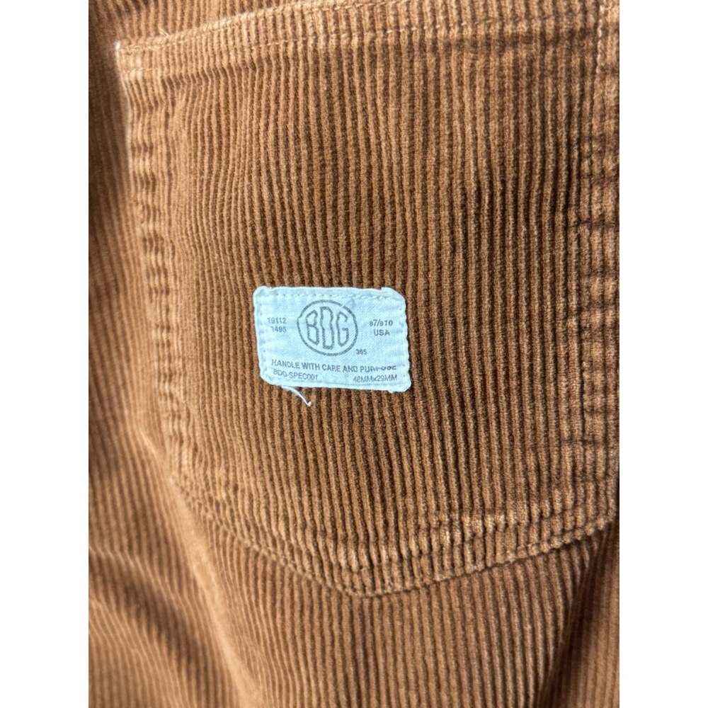 BDG Urban Outfitters Brown Corduroy Straight Leg High Rise Pants Size 30 - Picture 6 of 9